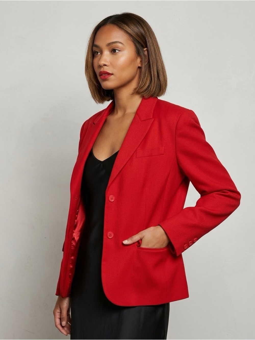 Pendleton Women's 14 Petite Vintage Red
Virgin Wool Blazer Jacket